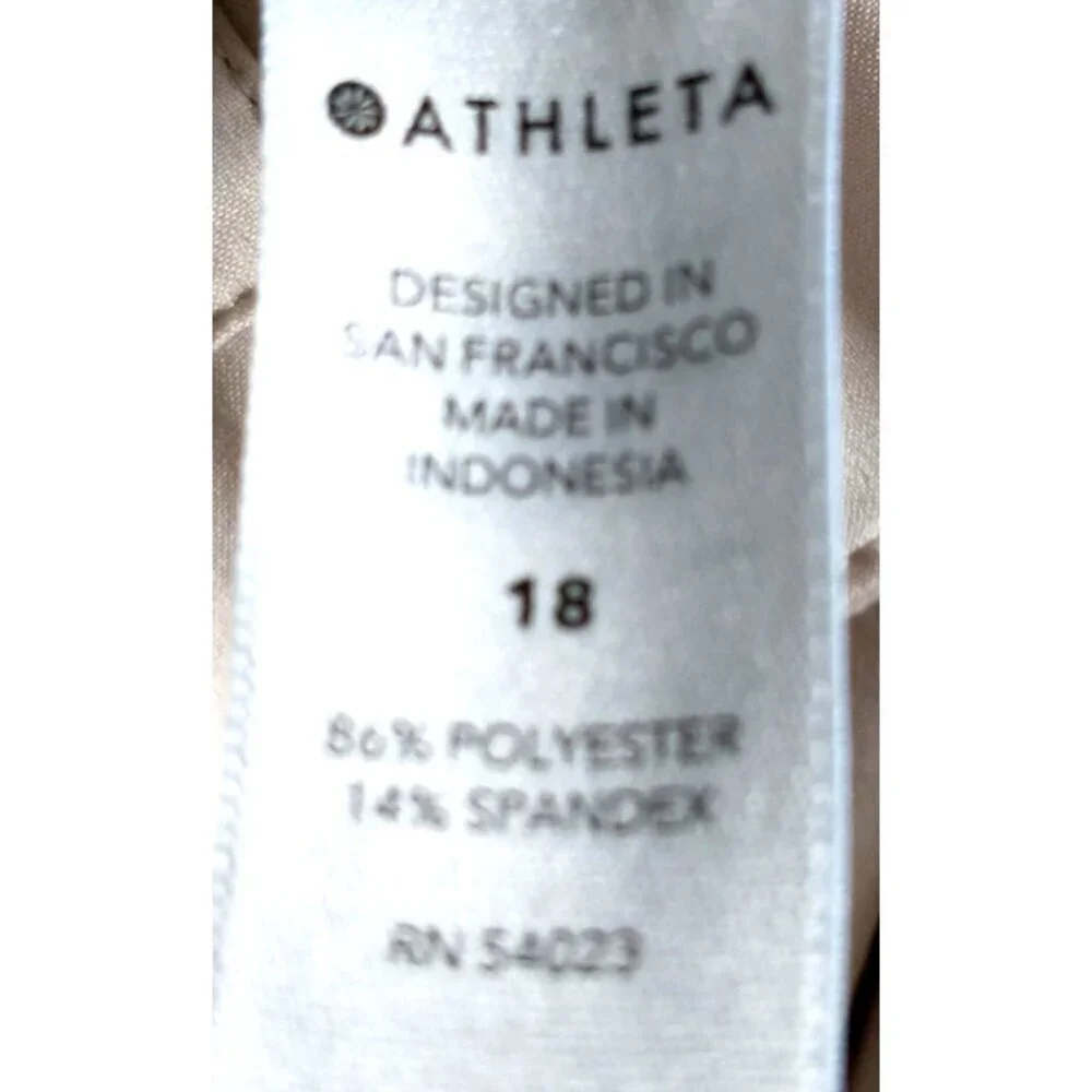 Athleta Skyline Pant II Women's Paperbag Waist Belted Beige Pockets - 18 - Picture 9 of 9
